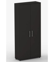 Szafa biurowa regał G 80 2d czarna 80 cm, 5 półek czerń aksamitna